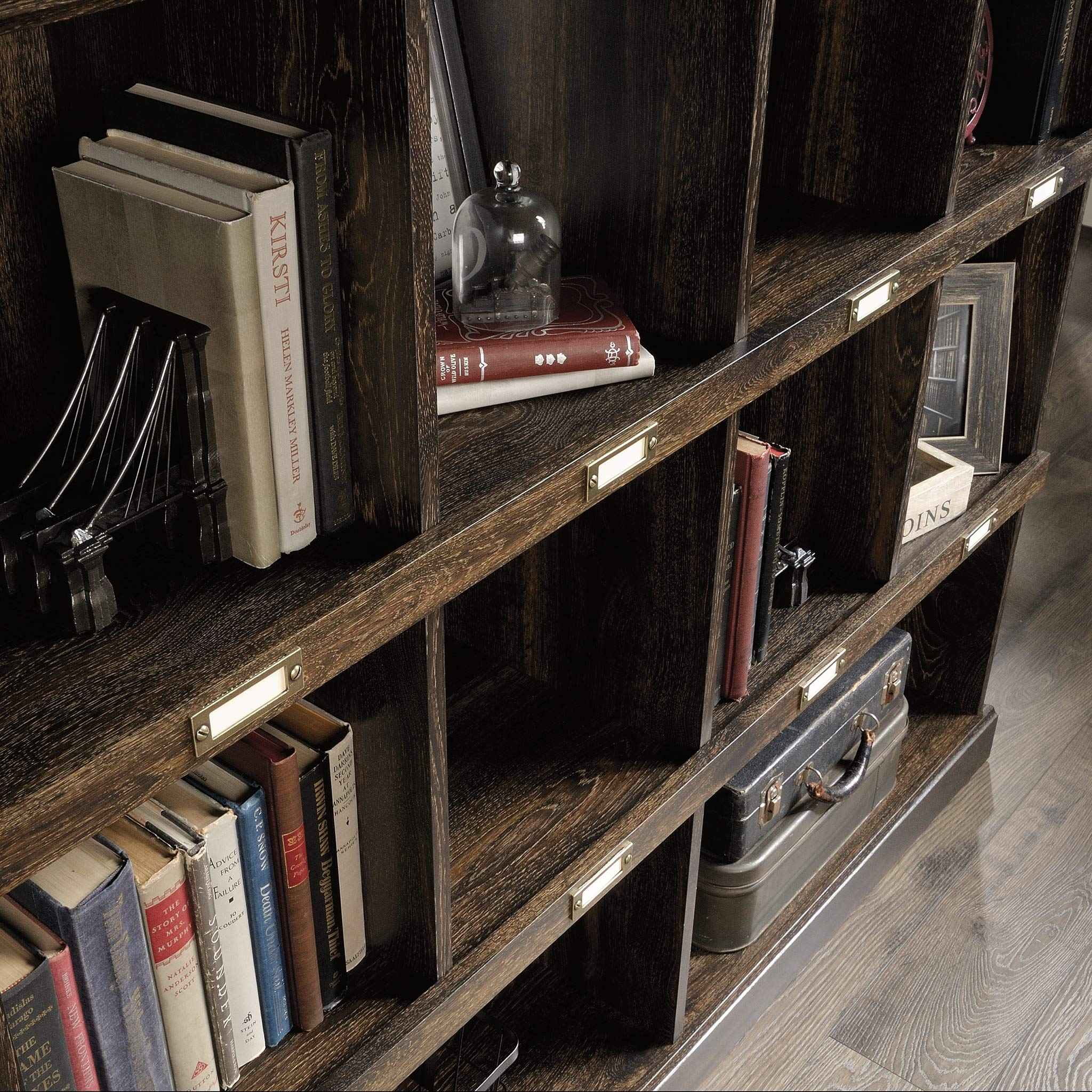 【Furniture】Rustic Super Wide 86 Inch 5 Tier Bookcase with 23 Shelves, 5-Shelf Etagere Large Open Bookshelf