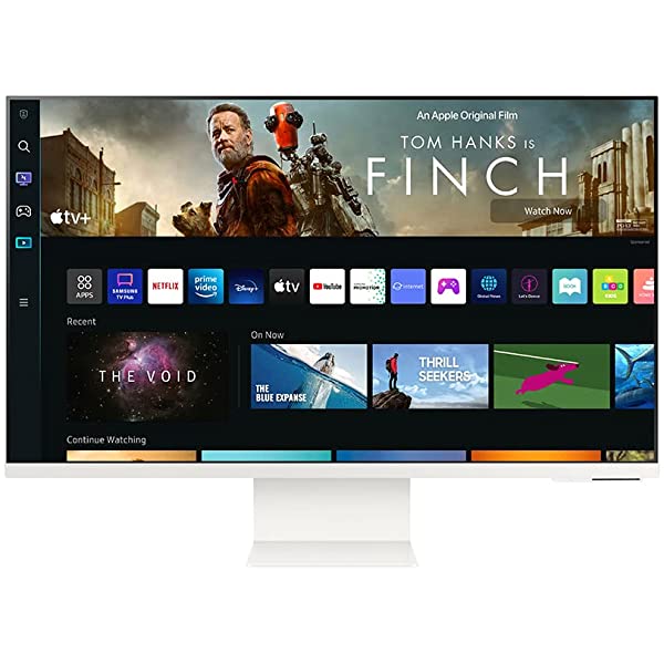 M8 Series 32-Inch 4K UHD Smart Monitor & Streaming TV with Slim-fit Webcam for PC-Less Experience, Netflix, HBO, Prime VOD, & More, Apple Airplay, WiFi, BT, Built-in Speakers (LS32BM801UNXGO)
