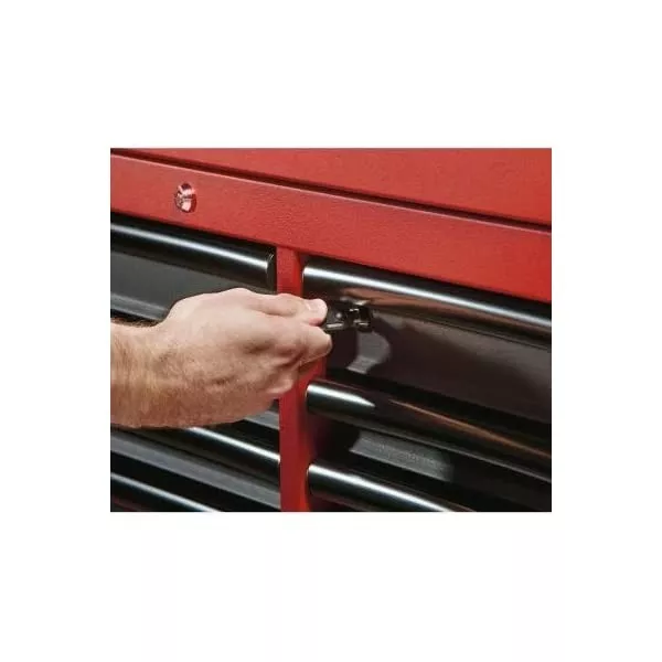 Heavy-duty, Drawer 16 Tool Chest 46 In. and Rolling Cabinet Set, Red and Black