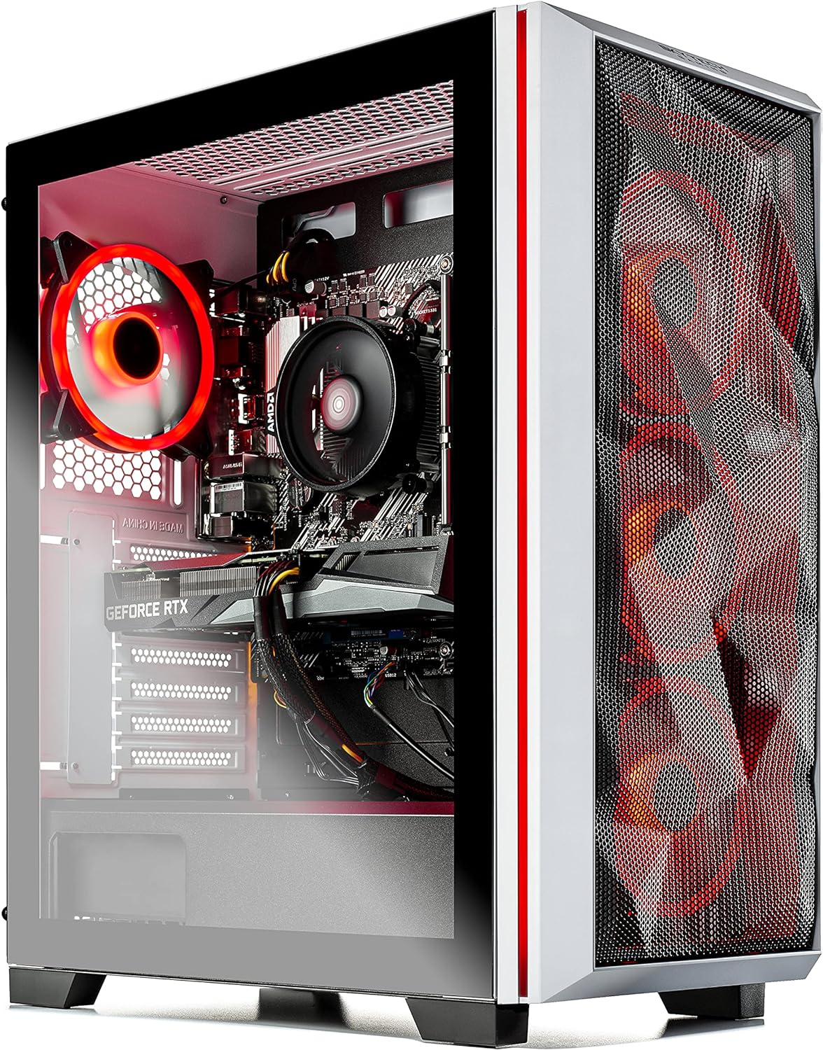 Skytech Archangel Gaming Computer PC Desktop – Ryzen 5 3600 3.6GHz, GTX 1660 Super 6G, 500GB SSD, 16GB DDR4 3200MHz, RGB Fans, Windows 11 Home 64-bit, 802.11AC Wi-Fi