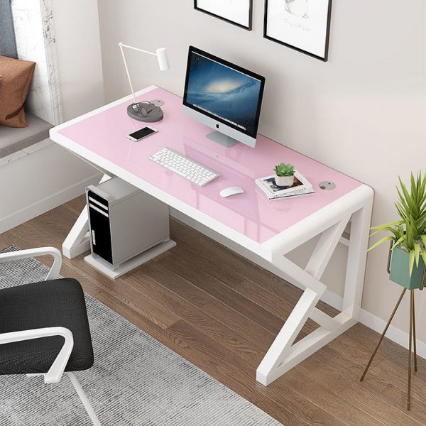 Computer desk tempered glass desktop desk home office desk