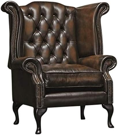 Chesterfield wingback armchairs