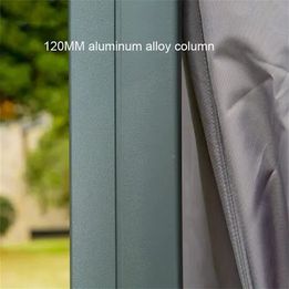 3x4m Aluminum Frame Roof Gazebo Solid Roof Party Galvanized