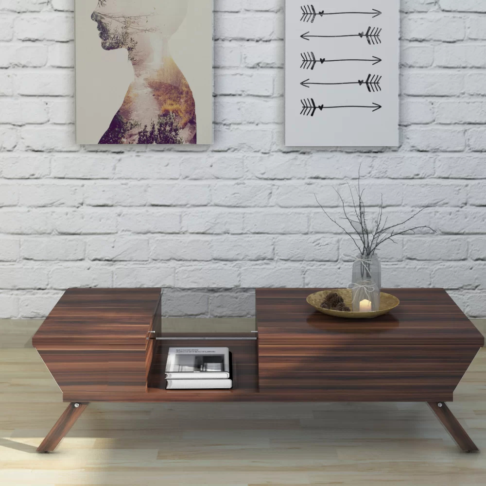 【Furniture】Soto 4 Legs Coffee Table with Storage