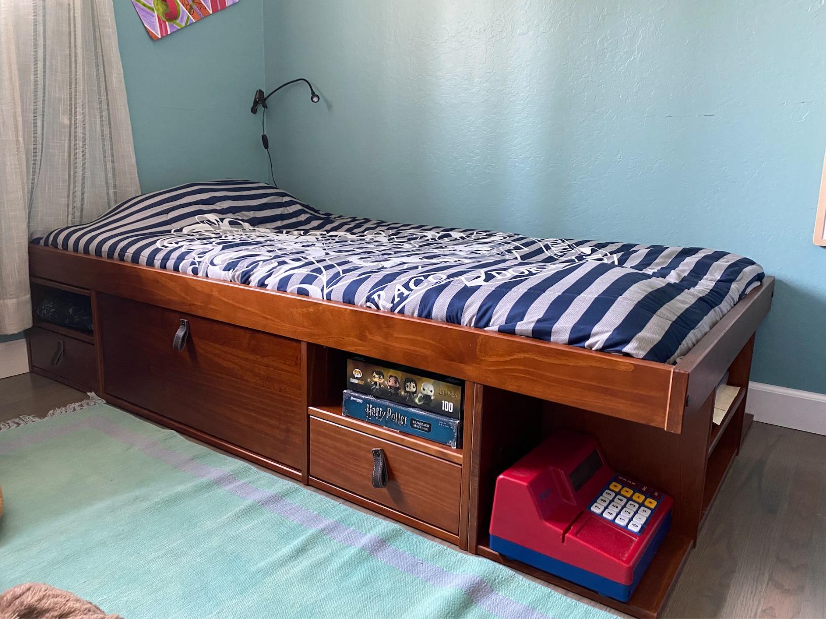 【Furniture】Bali Storage Platform Bed with Drawers