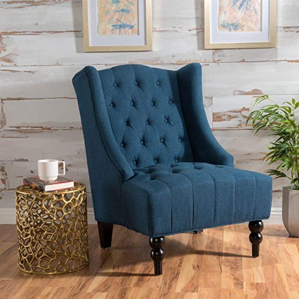 Christopher Knight Home Toddman High-Back Fabric Club Chair, Dark Charcoal