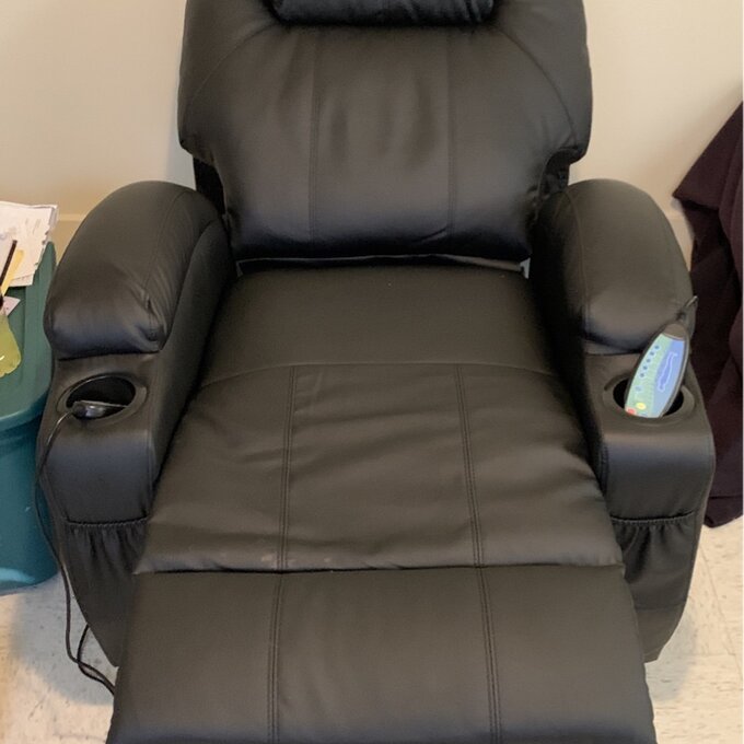 Faux Leather Heated Massage Chair