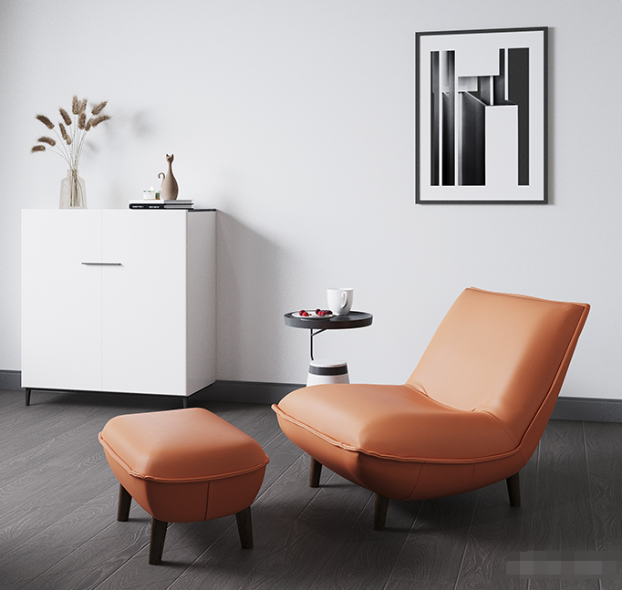 Single sofa balcony small sofa leisure snail chair Nordic bedroom sofa chair lazy sofa tatami