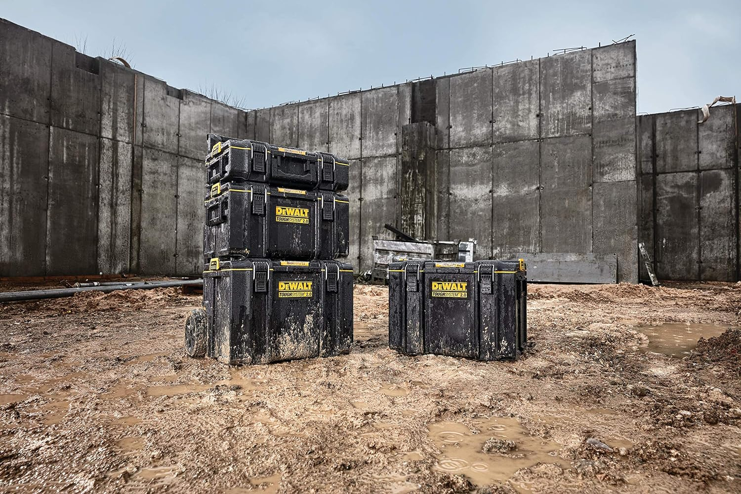 DEWALT TOUGHSYSTEM 2.0 Small Tool Box, TOUGHSYSTEM 2.0 22 in. Large Tool Box and TOUGHSYSTEM 2.0 24 in. Mobile Tool Box