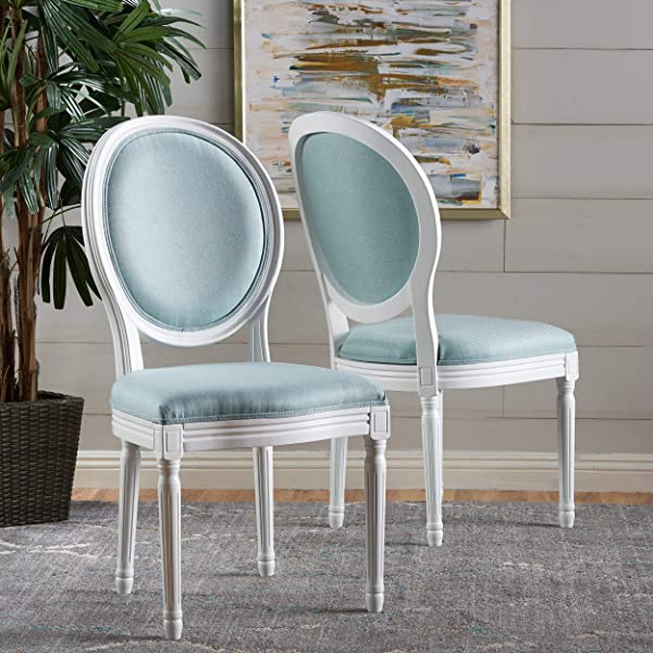 Christopher Knight Home Phinnaeus Beige Fabric Dining Chair (Set of 2), 2-Pcs Set Beige 2-Pcs Set