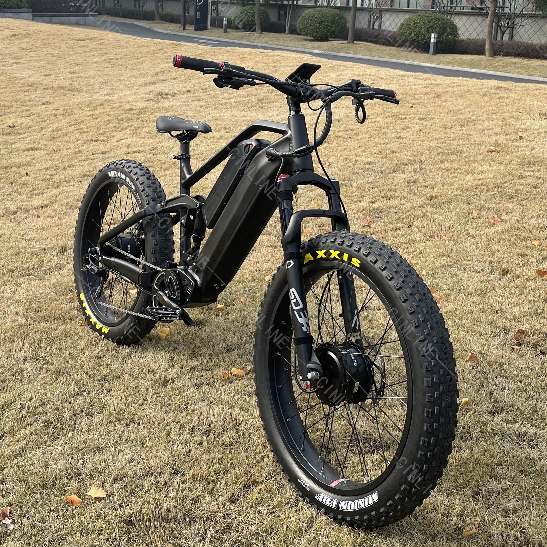 Bike electric bicycle 48V 1500w Electric Mountain Bikes for Adults Fat Tire dual battery 26x4.0'' full suspension EMTB
