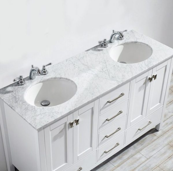 60-inch double bathroom vanity set