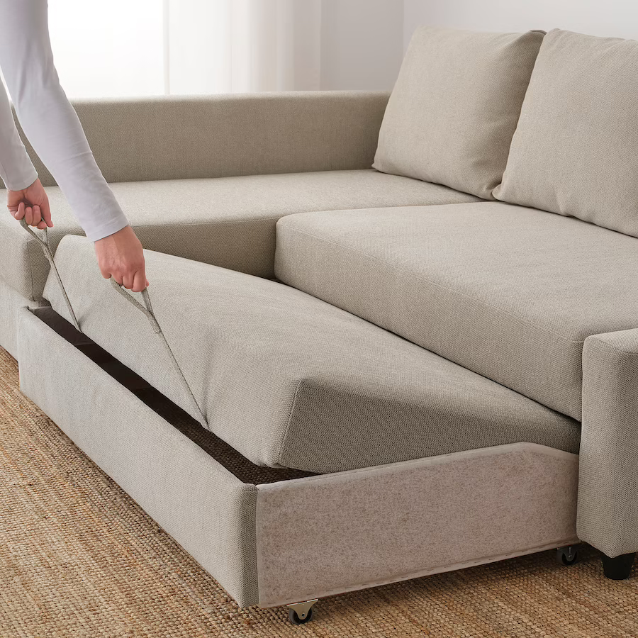 【Furniture】FRIHETEN Sleeper sectional,3 seat