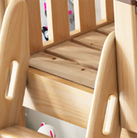 solid wood children's bunk bed