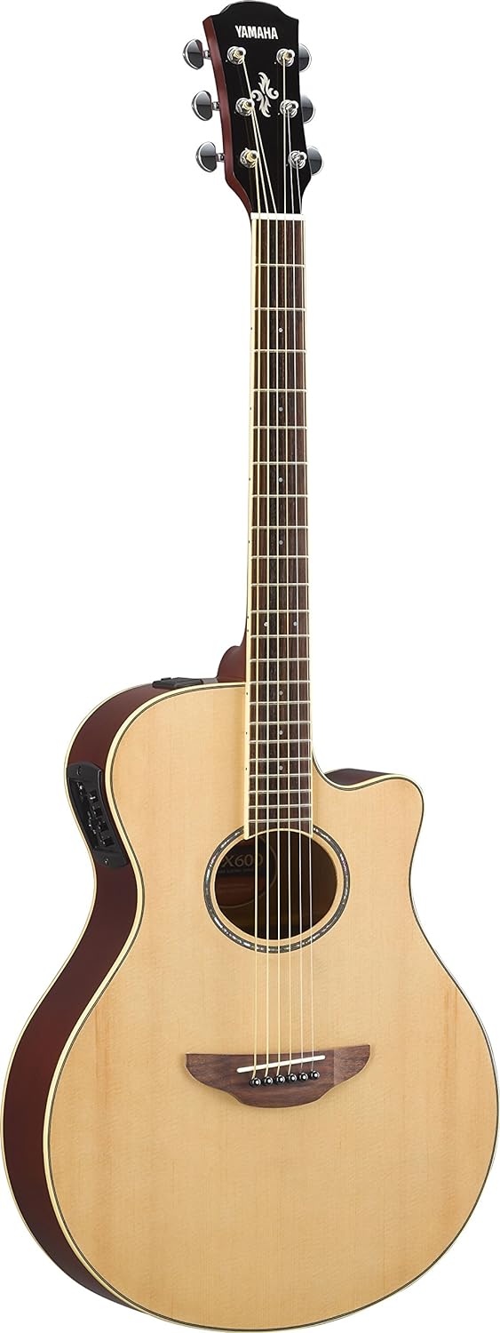 APX600 VW Thin Body Acoustic-Electric Guitar, Vintage White