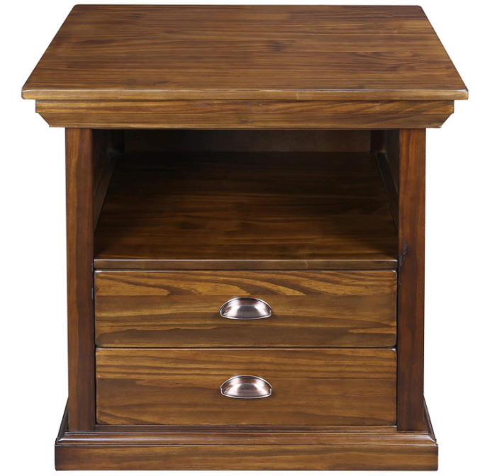 Casual Home Lincoln Nightstand Compartment, Concealment Furniture, Mocha