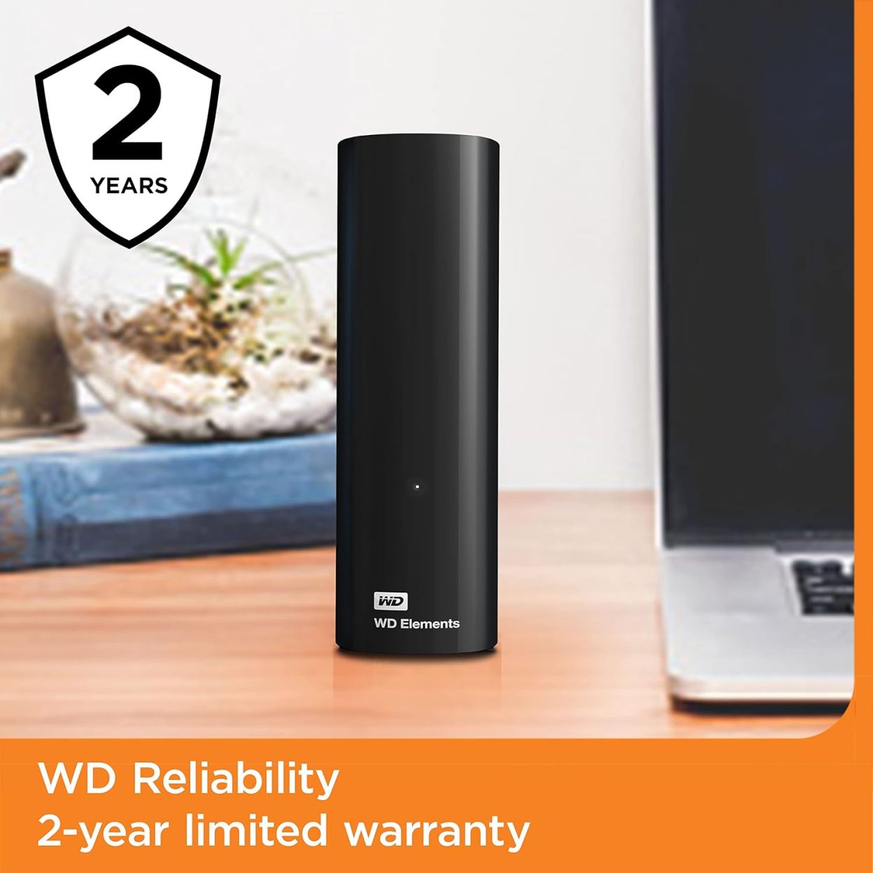 WD 12 TB Elements Desktop External Hard Drive - USB 3.0, Black