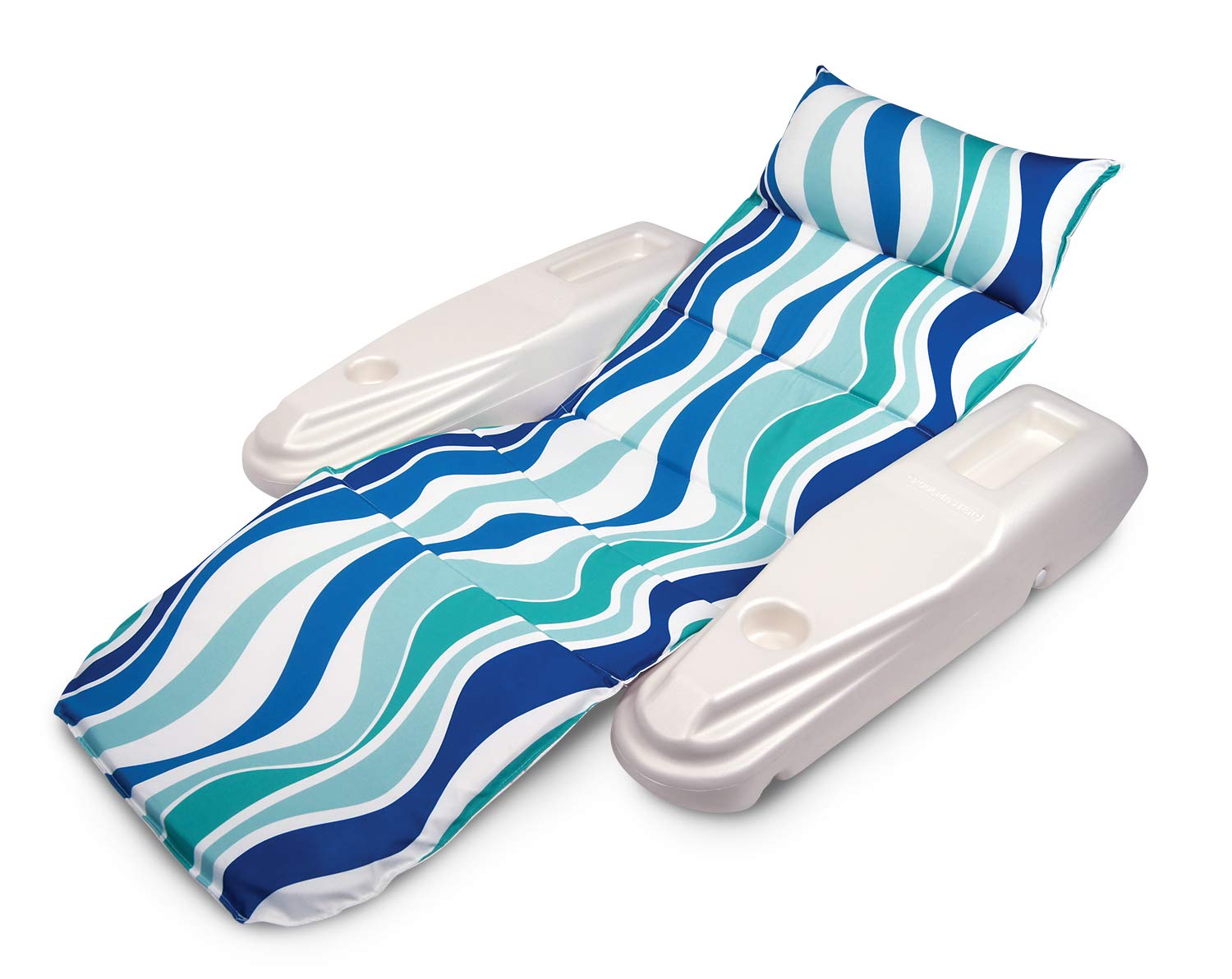 【Home&Garden】Swimming Pool Adjustable Floating Chaise Lounge, Rio Sun, Blue Currents