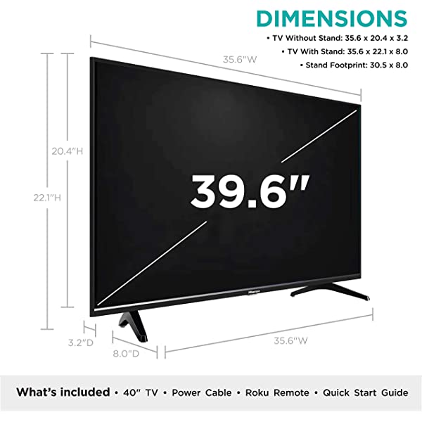 40-Inch Class H4 Series LED Roku Smart TV with Alexa Compatibility (40H4F, 2020 Model) 40 in TV Only