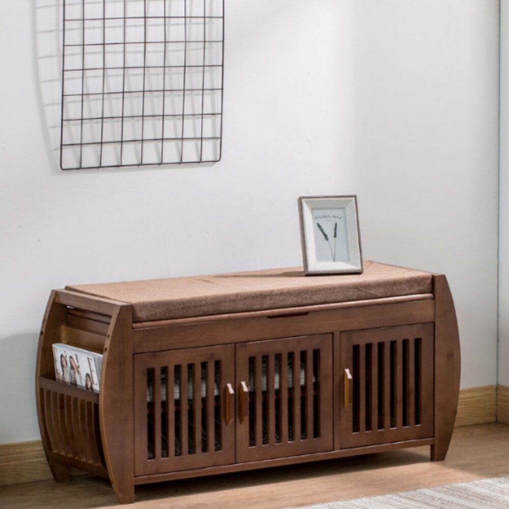 【Furniture】10 Pair Shoe Storage Bench