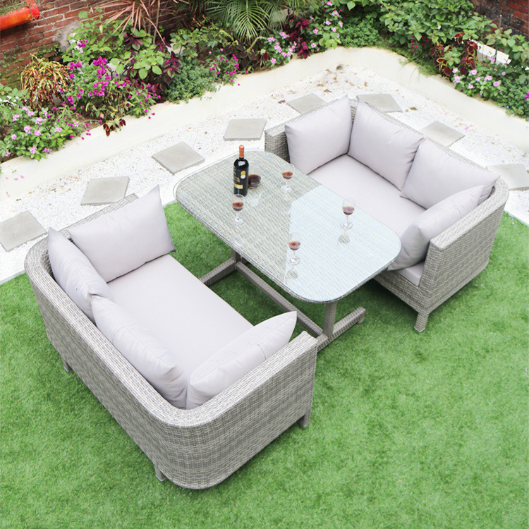 Two double chairs with cushion + table set for limited time limited sale at low price
