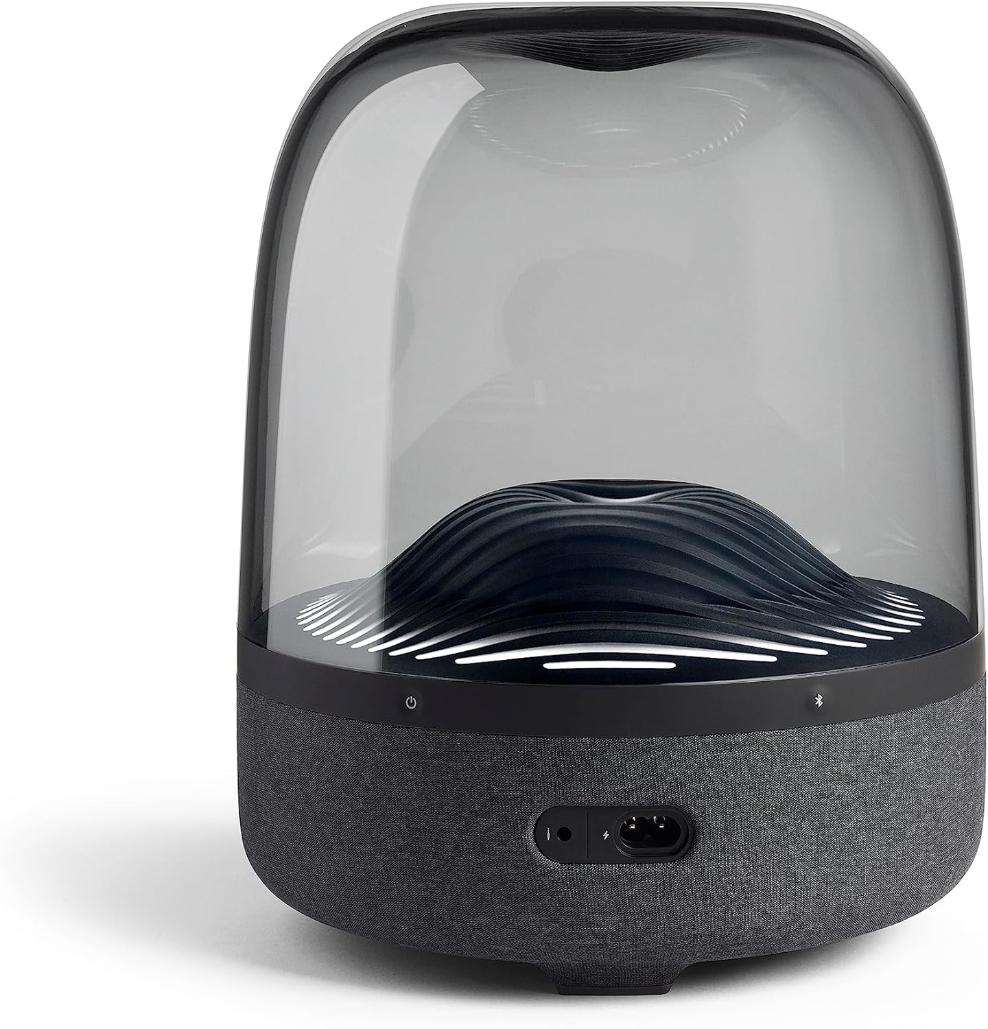 Harman Kardon Aura, Portable Bluetooth Speaker with 360-Degree Audio and Ambient Light, in Black