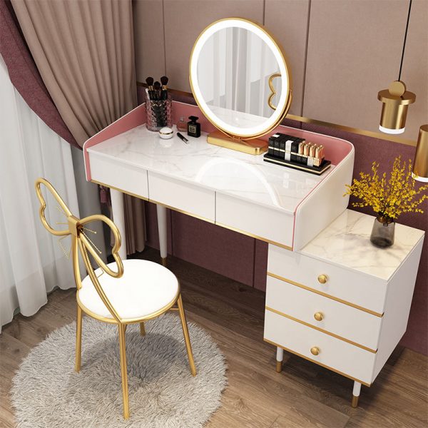 Velvet Footrest Stool Ottoman Modern Upholstered Dressing Table Footstool Side Table Seat Dressing Chair Strap