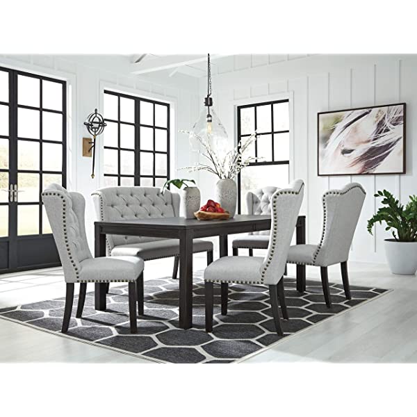 Signature Design by Ashley Jeanette Dining Room Chair, Linen