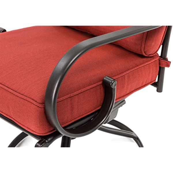 Hanover MCLRDN5PCSQSW4-CHL Montclair, Red Outdoor Furniture