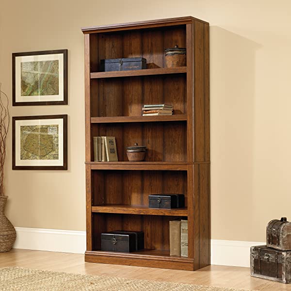 Sauder Select Collection 5-Shelf Bookcase, Washington Cherry finish Washington Cherry Finish Bookcase
