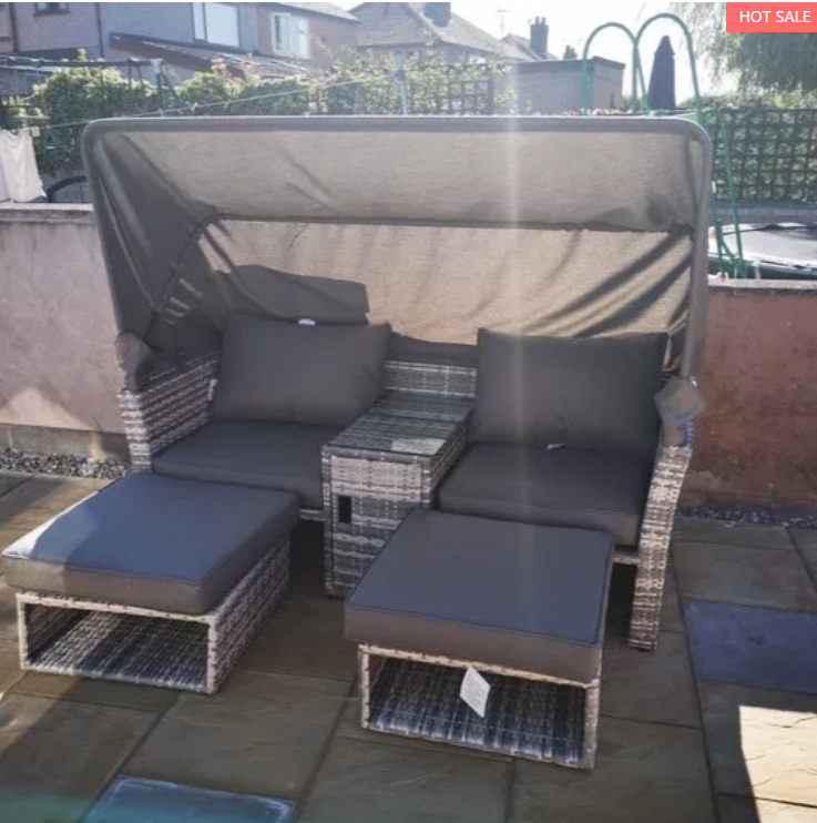 Outdoor 3 pieces outdoor PE rattan patio furniture