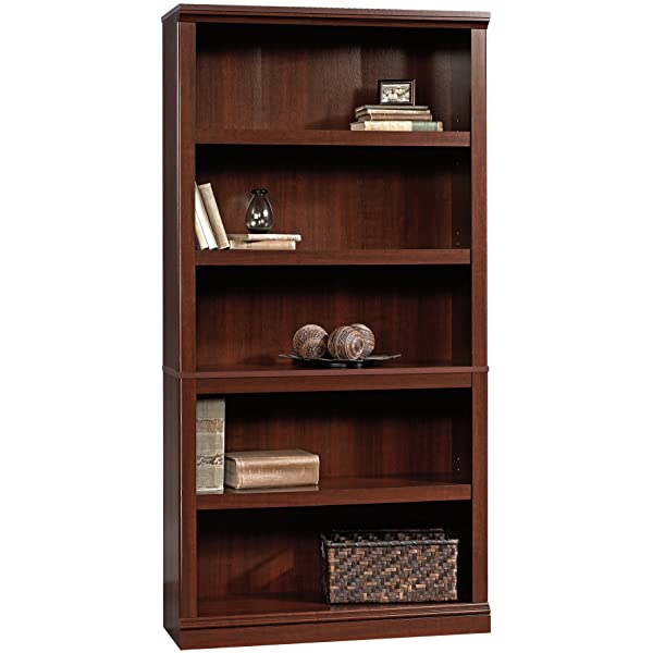 Sauder Select Collection 5-Shelf Bookcase, Washington Cherry finish Washington Cherry Finish Bookcase