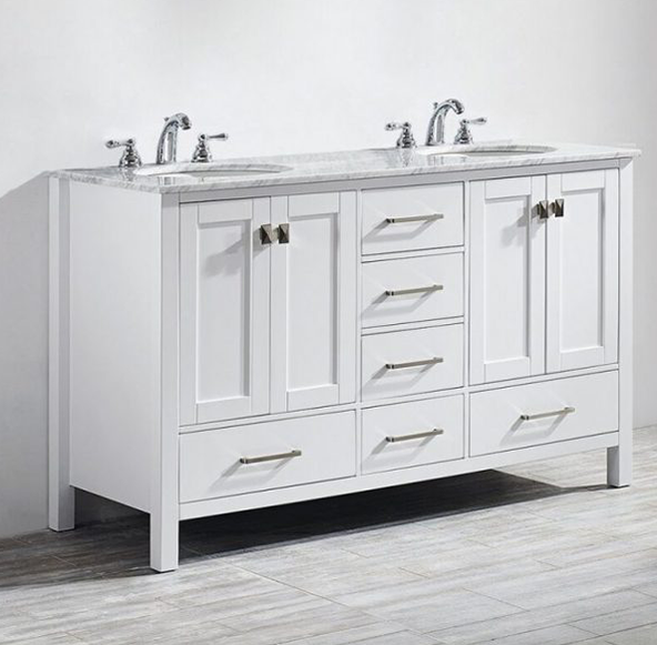 60-inch double bathroom vanity set