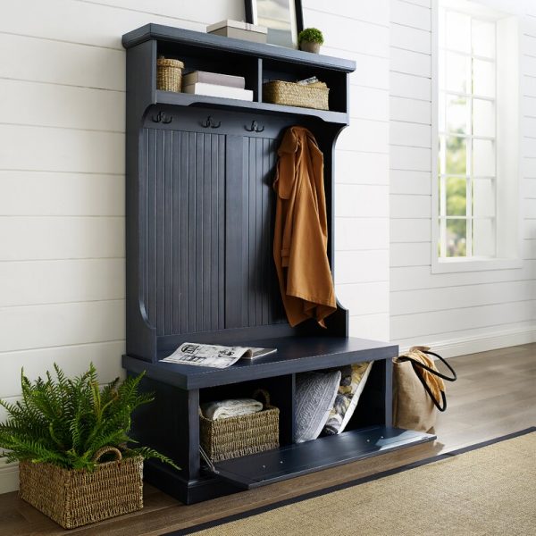 Carmel Hall Tree with Bench and Shoe Storage