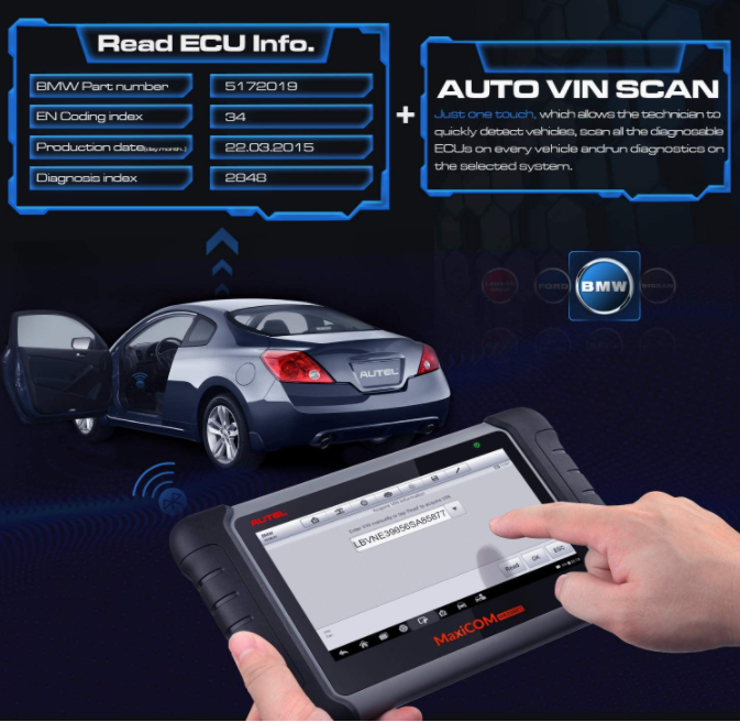 Autel MaxiCOM MK808BT Car Diagnostic Scan Tool
