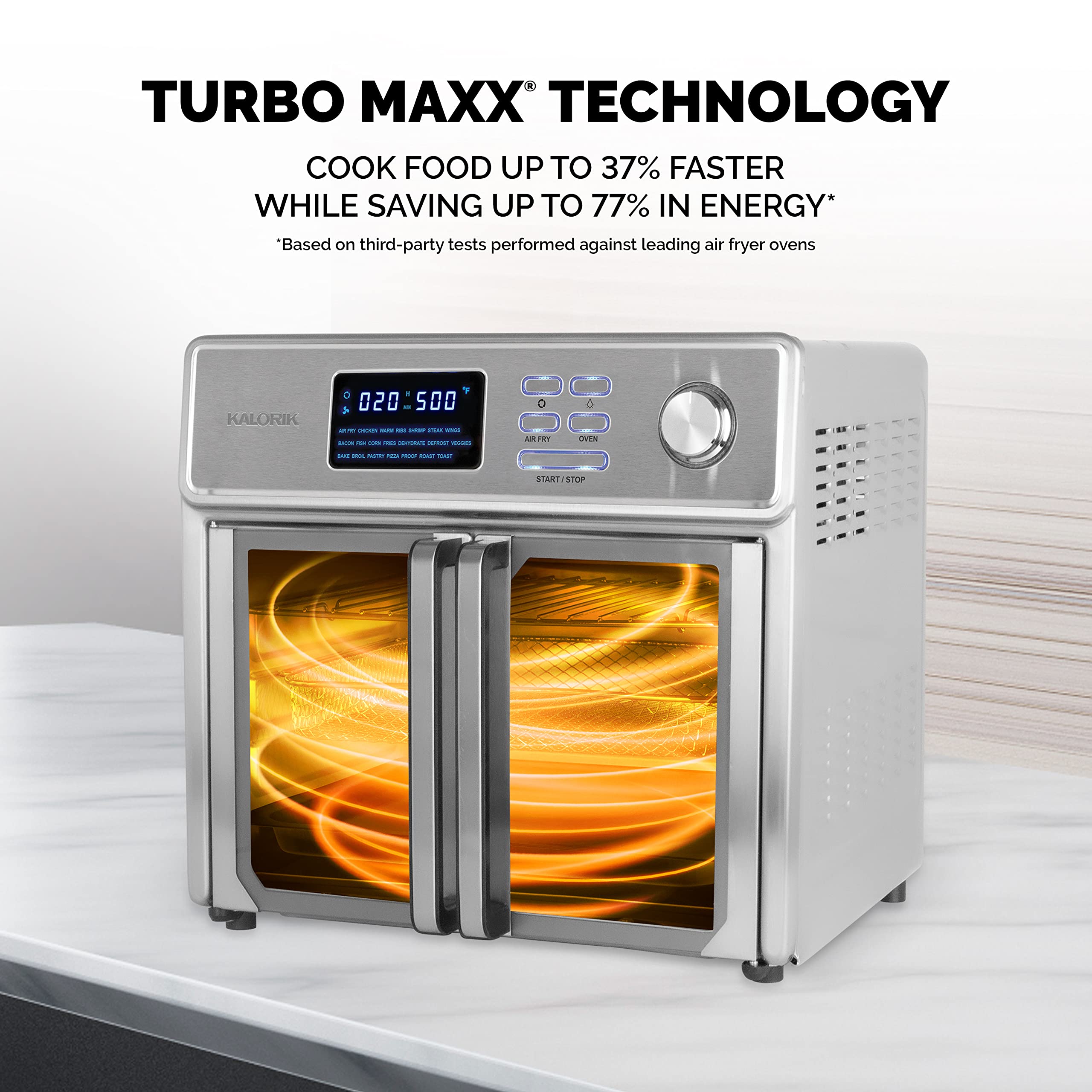 Kalorik 26-Quart Digital Maxx Air Fryer Oven with 7 Accessories