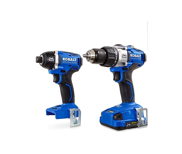Kobalt 2-Tool 24-Volt Max Lithium Ion (Li-ion) Brushless Motor Cordless Combo Kit with Soft Case