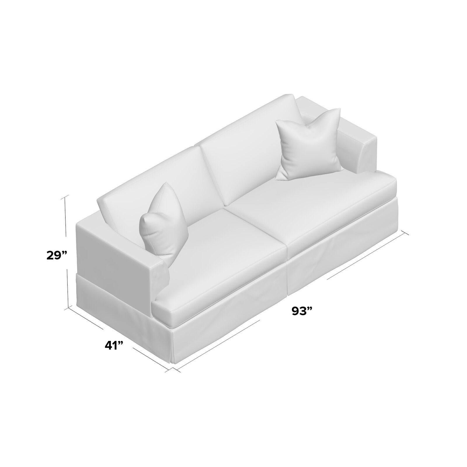 【Furniture】Lucia 93'' Sleeper Sofa
