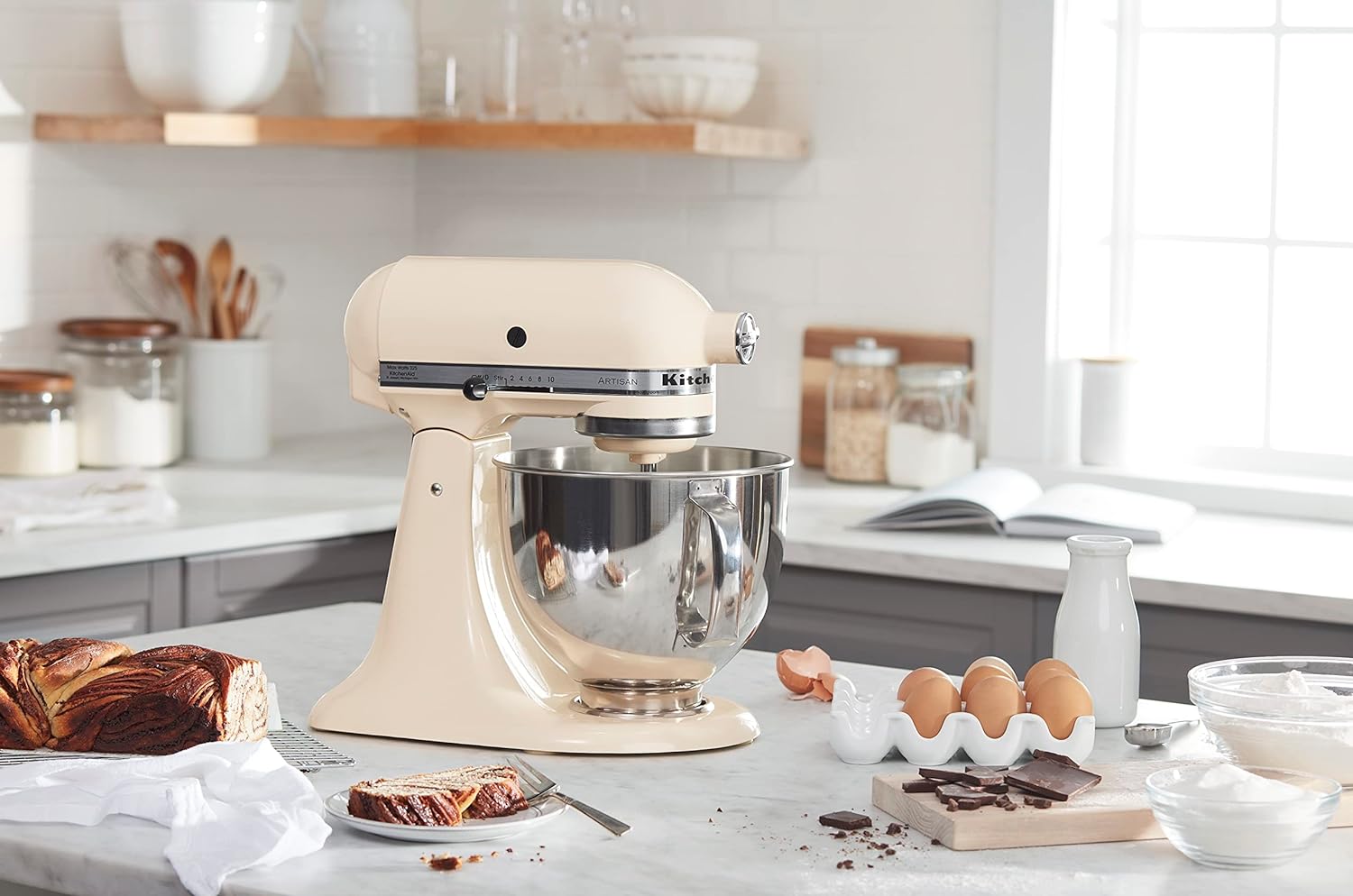 KitchenAid Artisan Series 5-Quart Tilt-Head Stand Mixer - KSM150PS, Milkshake