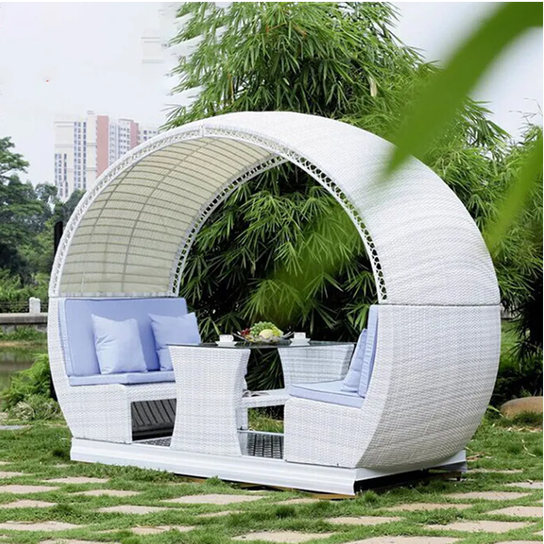 RATTAN SOFA CREATIVE TABLE AND CHAIR LEISURE COURTYARD TERRACE OUTDOOR RATTAN CHAIR SOFA SET