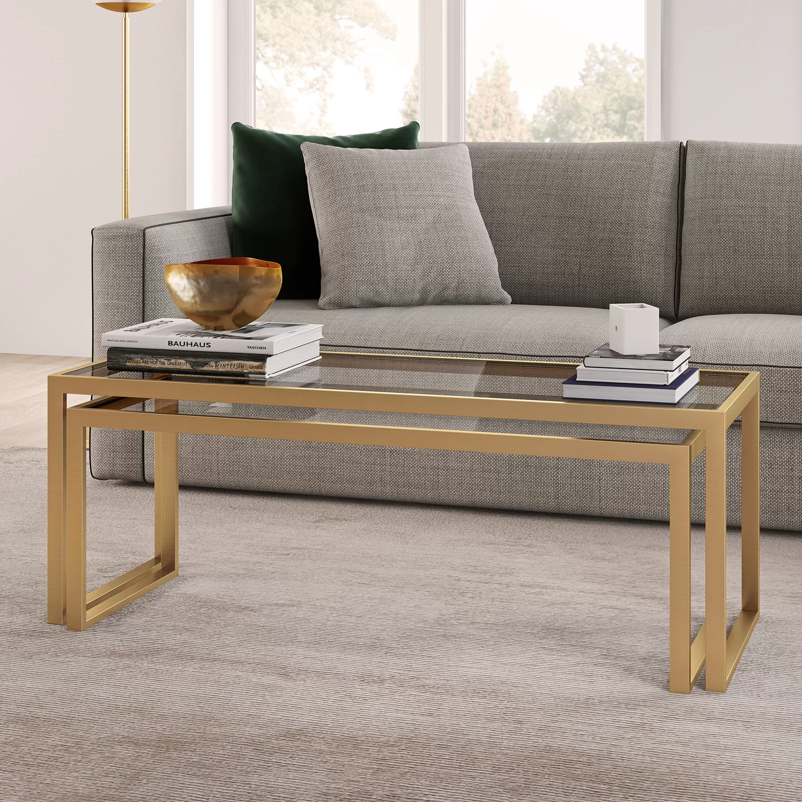 【Furniture】Ogrady Sled 2 Piece Nesting Tables