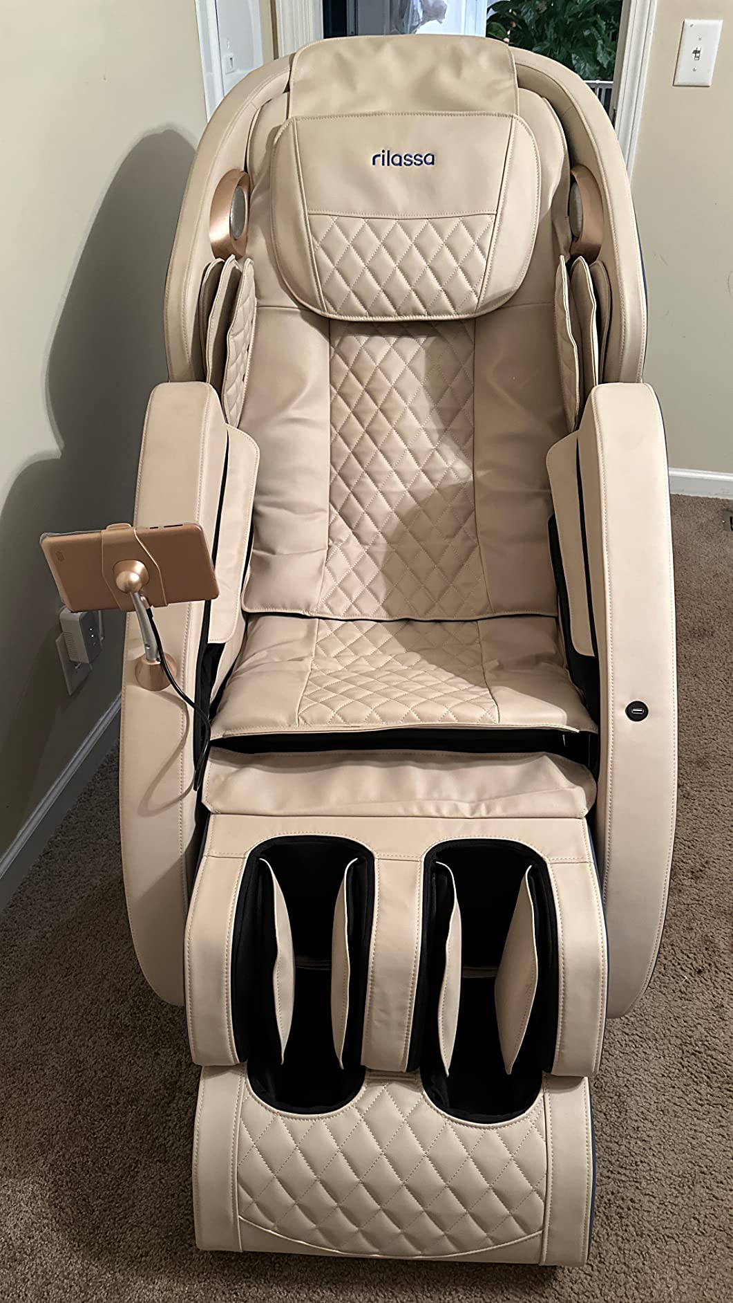 【Furniture】Massage Chair, APP Controlled 4D Massage Chairs, SL-Track Full Body Shiatsu Massage Chair Recliner