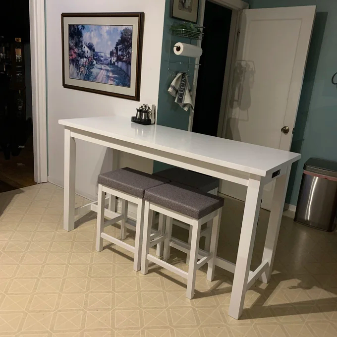 【Furniture】Haga 3 - Person Counter Height Dining Set