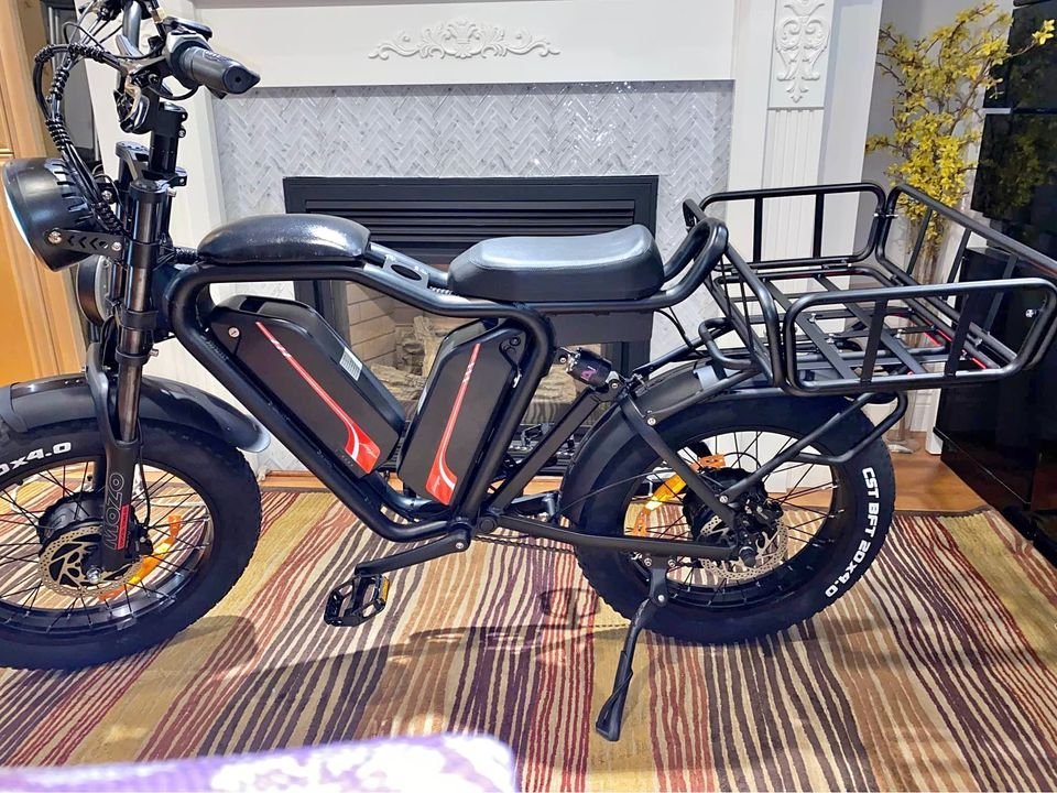 POWERFUL ELECTRIC BIKE WITH DOUBLE MOTOR FRONT AND REAR TIRES DOUBLE 22AH BATTERY FATTIRE ELECTRIC