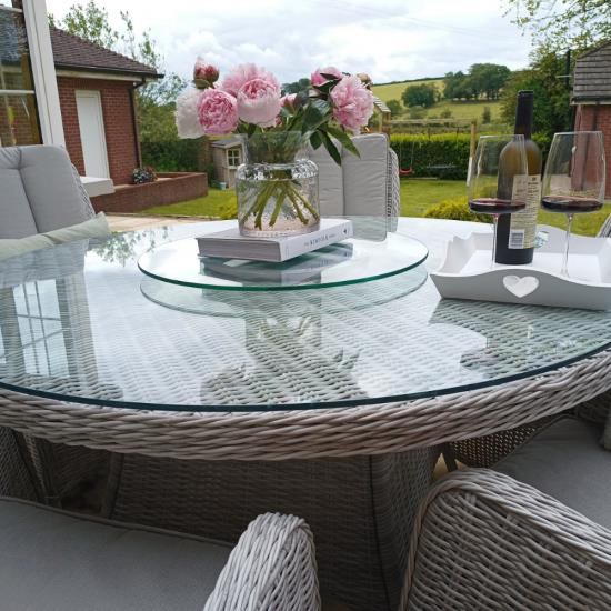 6 SEATER ROUND SET (GREY)