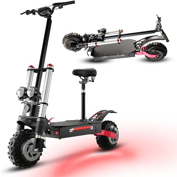 60V 5600W Dual Motor Electric Scooter Adults 50 MPH Max Speed Foldable Scooter Electric