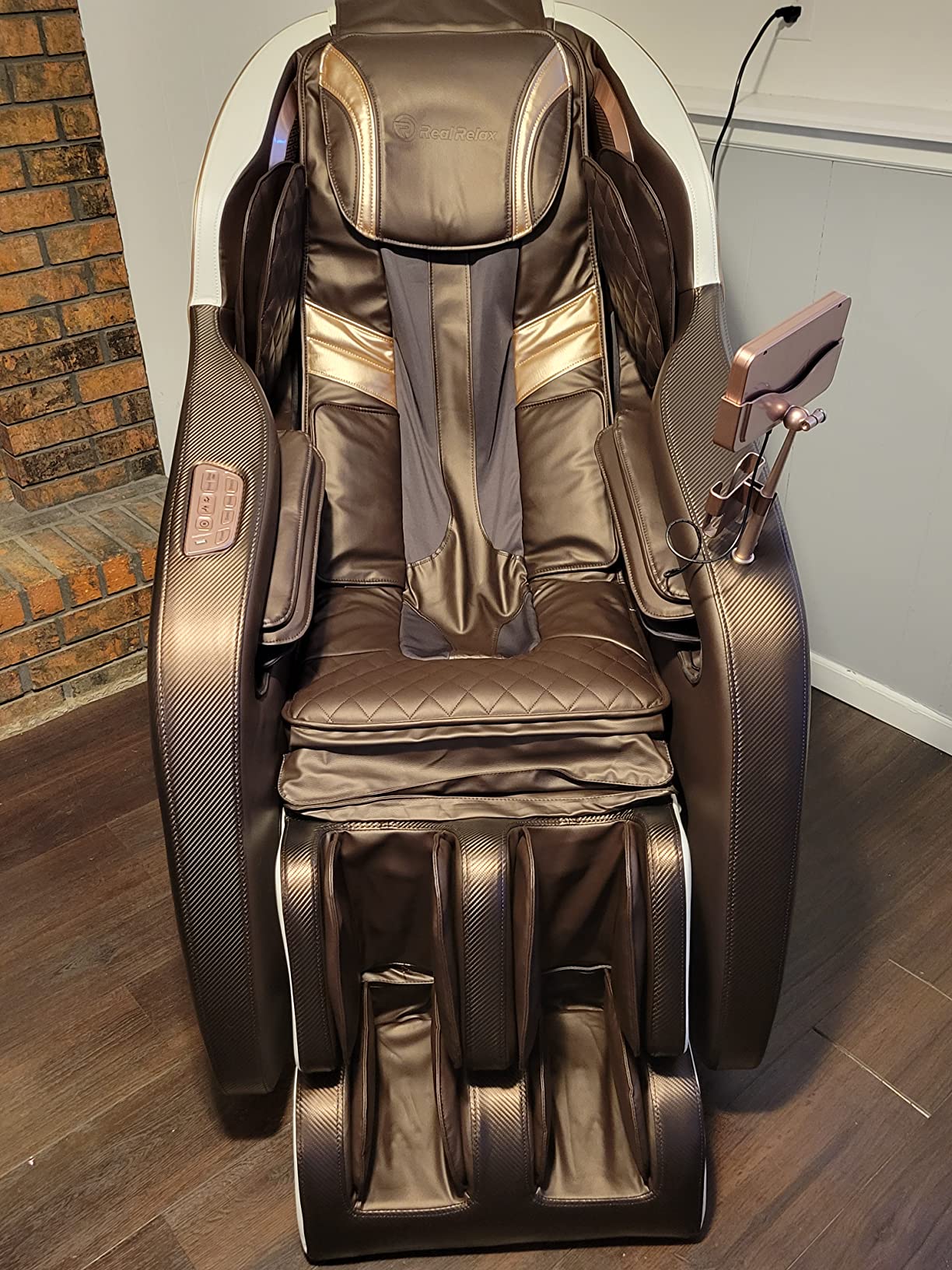 【Furniture】Real Relax Massage Chair, Zero Gravity SL Track Massage Chair, Full Body Shiatsu Massage Recliner
