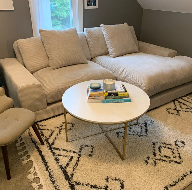 106″ Wide Reversible Sofa & Chaise
