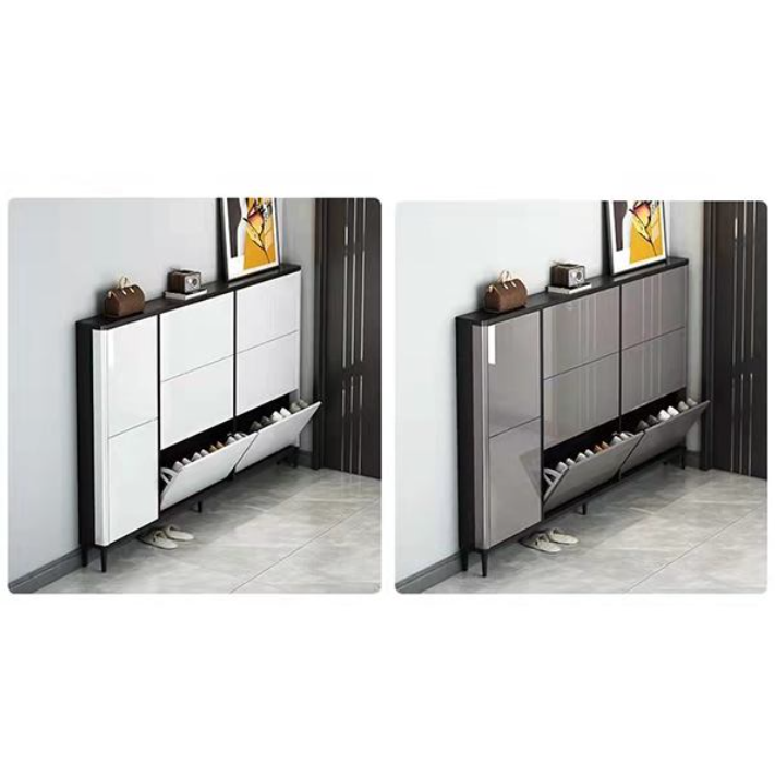 【Furniture】Simple and modern ultra-thin shoe cabinet with large capacity