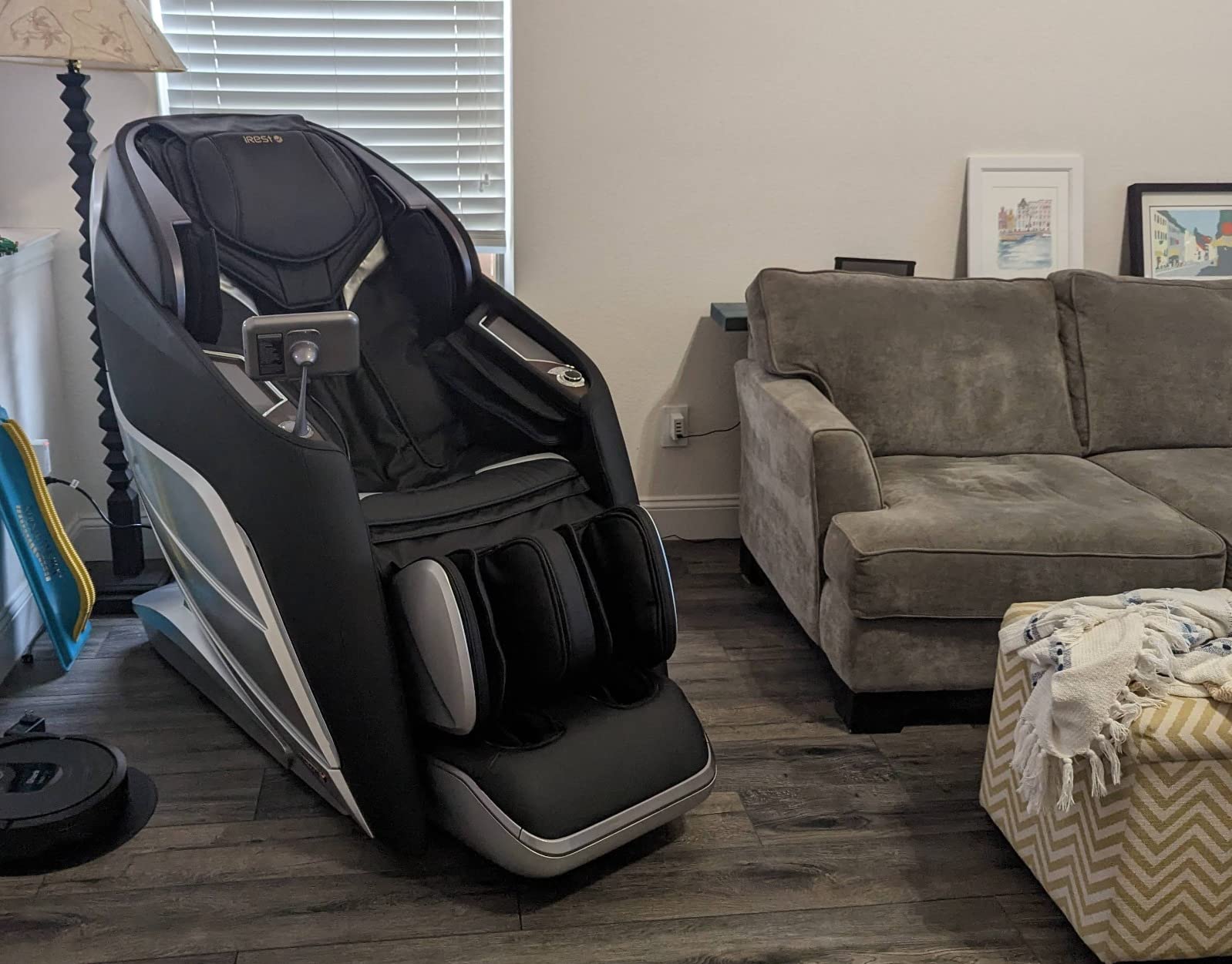 【Furniture】iRest 2023 4D Massage Chair Recliner, Zero Gravity Shiatsu Massager with AI Voice Control